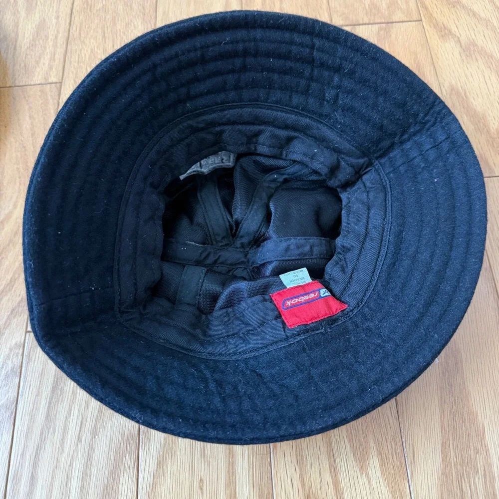 Las Vegas Raiders Bucket Hat Reebok Wool Blend Black Gray‎ S M NFL